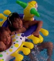 Kids in pool